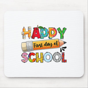 Groovy Happy Erster Schultag Zurück zur Schule St Mousepad