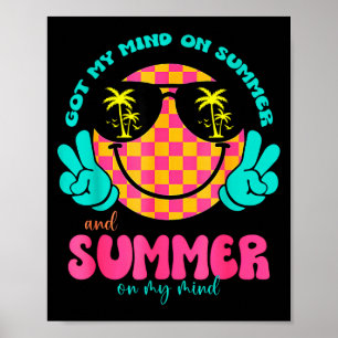 Groovy Happy Face Sommer Stimmung Hat Meinen Sinn Poster