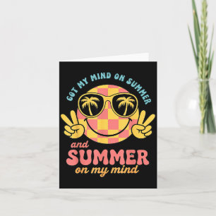 Groovy Happy Face Sommer Stimmung Ich Hab Den Somm Karte