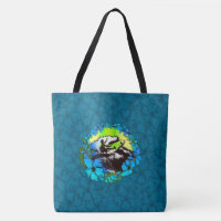 Groovy Hawaiian Surfer 1960er Retro Beach Bag