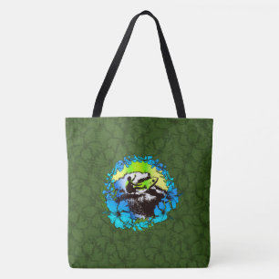 Groovy Hawaiian Surfer 1960er Retro-Strandtasche