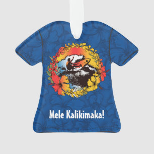 Groovy hawaiische Surfersechziger jahre Retro Ornament