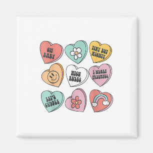 Groovy Heart Candy Nicu Nurse Valentinstag Geschen Magnet