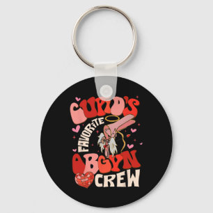 Groovy Heart Disco Cupids Lieblings-Obgyn-Crew Val Schlüsselanhänger