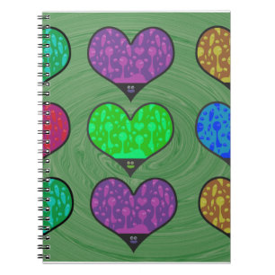 Groovy Hearts of Lava Notizblock