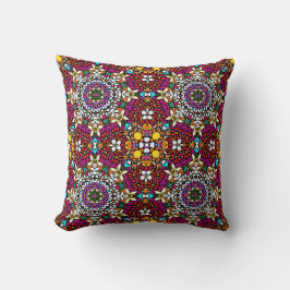 Groovy Heavenly Flower Power Throw Pillow Kissen