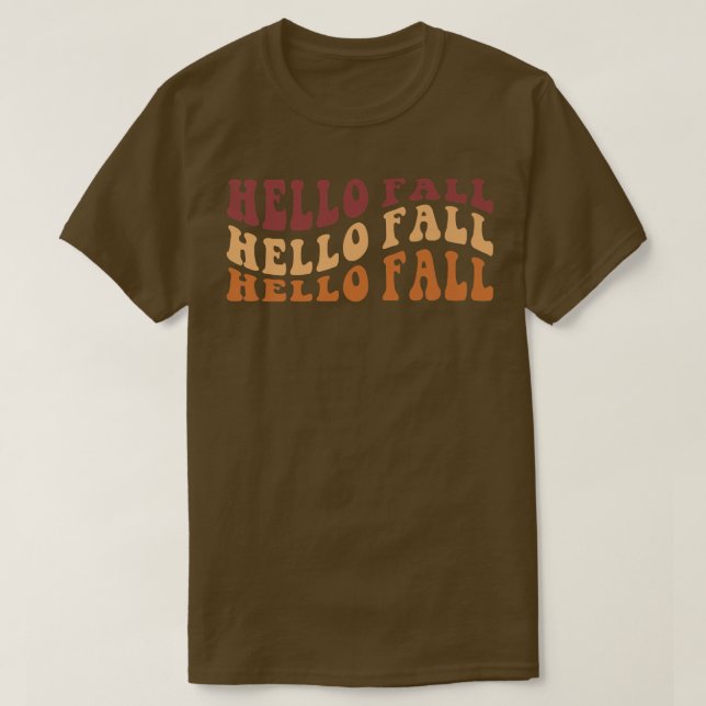 Groovy Hello Herbst Herbst Herbst Erntedank Fa T-Shirt (Design vorne)