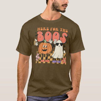 Groovy Hier für das Boos Pumpkin Ghost Retro Gesic T-Shirt