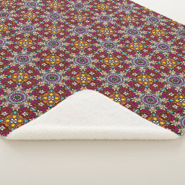 Groovy Himmlische Blumenkraft Sherpadecke