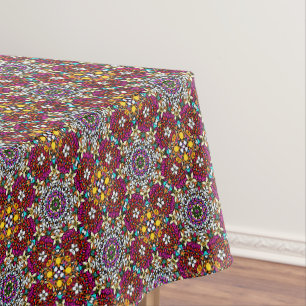 Groovy Himmlische Blumenkraft-Tischdecke Tischdecke