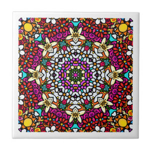 Groovy Himmlische Blumenkraft Untersetzer