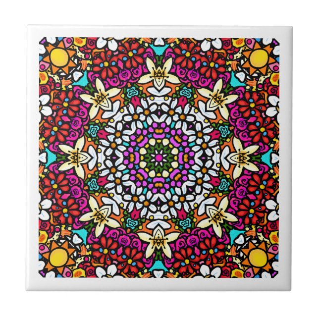 Groovy Himmlische Blumenkraft Untersetzer (Vorderseite)