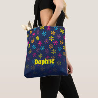 Groovy Hippie Blume Dusche Individuelle Name