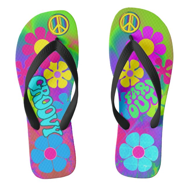 Groovy Hippie Flip Flops (Fußbett)