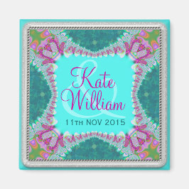 Groovy Hippie Happy Save the Date Magnet