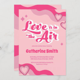 Groovy Hippie Heart Bridal Dusche Einladung