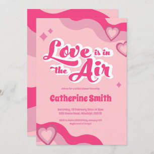 Groovy Hippie Heart Bridal Dusche Einladung