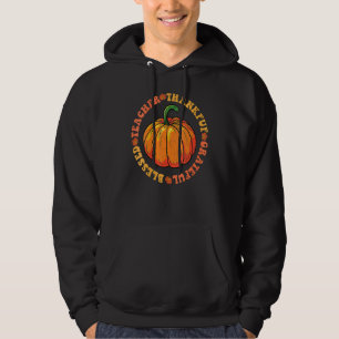 Groovy Hippie Lehrer Dankbar Dankbar Gesegnet Herb Hoodie