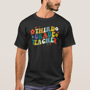 Groovy Hippie Lehrer der dritten Klasse erster Sch T-Shirt