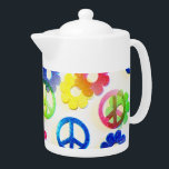 Groovy Hippie Peace Signs Blume Power Glitzern<br><div class="desc">Groovy Hippie Peace Signs Blume Power Sparkle Muster "Hippie" "Groovy" "Peace Signs" "Blume" "Blume Power" "mädchenhaft" "Teens" "bunt" "color" "rainbow" "hübsche Patterns" "teen" "fun" "hell" "funkeln" "Glitzer"</div>