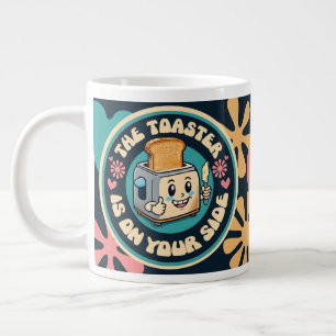 Groovy-Hippie-Toaster Daumen hoch Optimismus Jumbo-Tasse