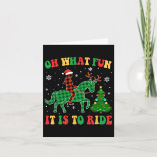 Groovy Horse Oh, was Spaß es ist Weihnachten zu re Karte