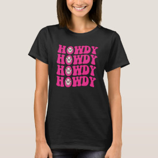 Groovy Howdy Rodeo Western Country Southern Cowgir T-Shirt