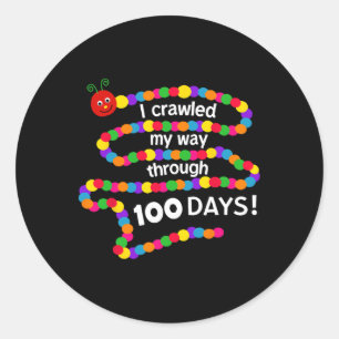 Groovy I Crawling My Way durch 100 Tage 100 Tag Runder Aufkleber
