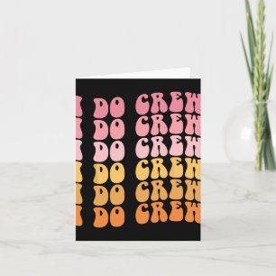 Groovy I do Crew Bride Squad Wedding Bachelorette Karte