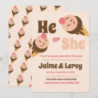 Groovy Ice Cream Cones Gender-Offenbarung