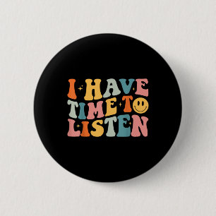 Groovy ich habe Zeit, mir das Bewusstsein für psyc Button