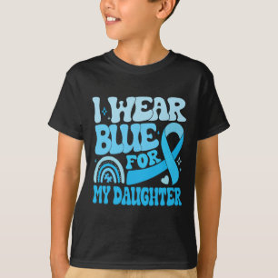 Groovy Ich trage Blau für das Autismus-Bewusstsein T-Shirt