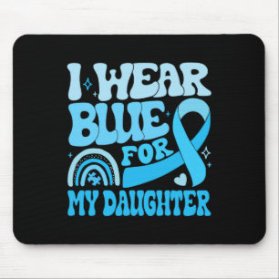 Groovy Ich trage Blau für die Autismus-Bewusstsein Mousepad