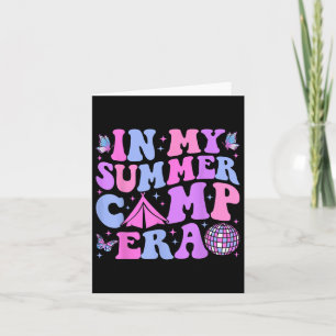 Groovy in meinem Sommer Camp-Ära-Camping Karte