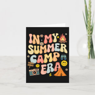 Groovy in meinem Sommerlager Ära Camping Crew letz Karte