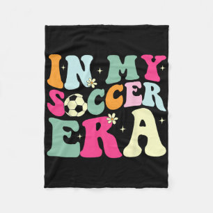 Groovy in meiner Fußball-Ära Fußballspieler Jungen Fleecedecke