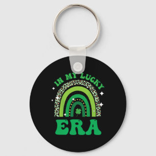 Groovy in meiner glücklichen Ära St. Patricks Tag Schlüsselanhänger
