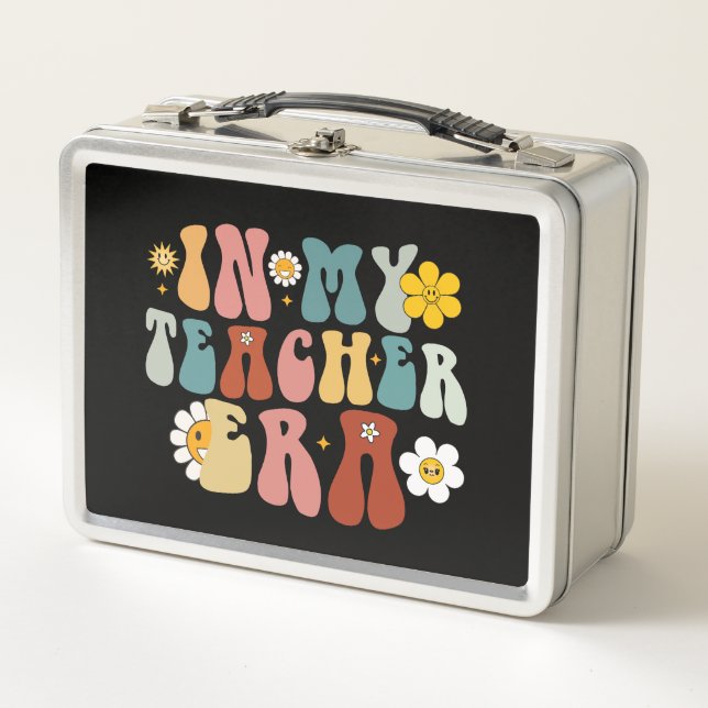 Groovy in meiner Lehrerzeit zurück zum Schullehrer Metall Brotdose (Vorderseite)