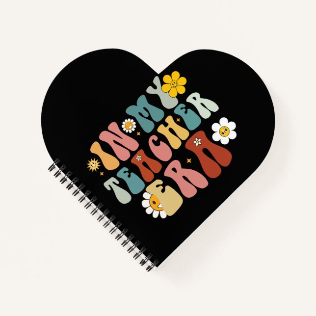 Groovy in meiner Lehrerzeit zurück zum Schullehrer Notizbuch (Vorderseite)