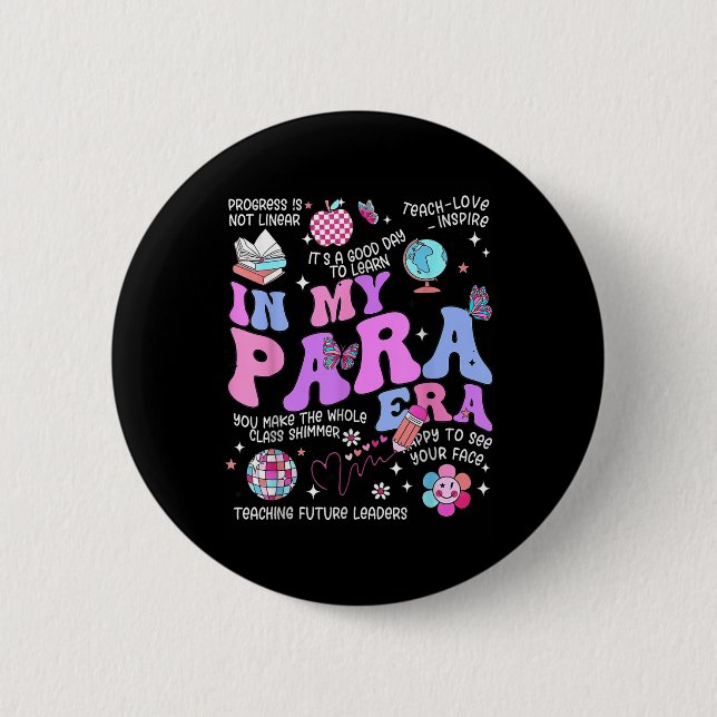 Groovy in meiner Paraazeit Vintage Paraprofessiona Button (Vorderseite)