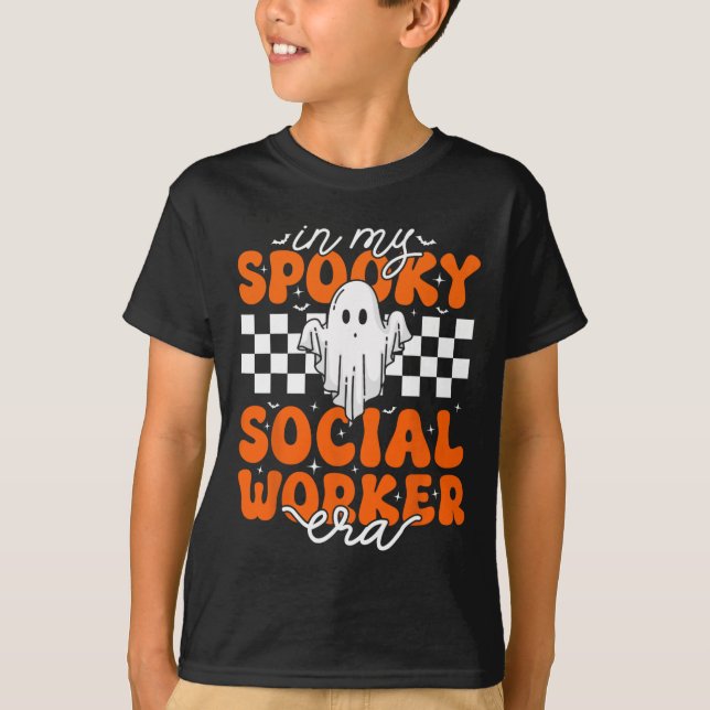 Groovy in meiner spöttischen Ära der Sozialarbeite T-Shirt (Vorderseite)