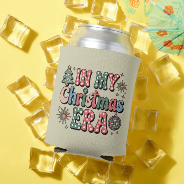 Groovy in meiner Weihnachtszeit Funny Teacher Dosenkühler (In Situ Sommer)