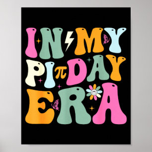 Groovy in meiner Zeit Retro-Mathe-Lehrer-Kindertag Poster