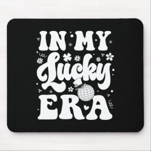 Groovy in My Lucky Era St Patricks Paddy Day Retro Mousepad