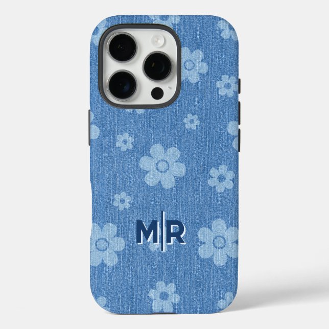 Groovy Indigo Bloom Case-Mate iPhone Hülle (Rückseite)