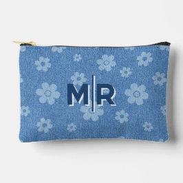 Groovy Indigo Bloom Zubehörtasche