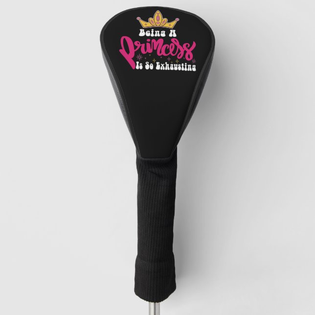 Groovy ist eine Prinzessin, die den Girl Retr so e Golf Headcover (Vorderseite)