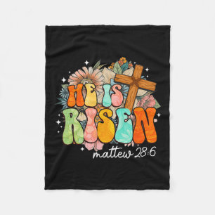 Groovy ist Risen Cross Jesus Religious Oster Ch Fleecedecke