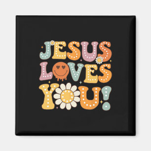 Groovy Jesus Lieben, die du Kinder Kinder religiös Magnet