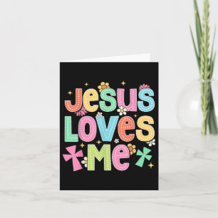 Groovy Jesus Lieben Mich biblische Christliche Kir Karte